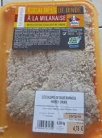 Mängden socker i Escalopes de dinde à la milanaise