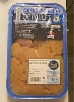 Mängden socker i Cubes de filets de poulet