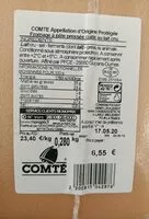 Mängden socker i Comté