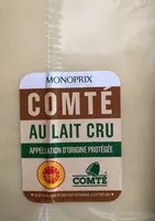 Mängden socker i Comté au lait cru
