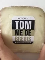 Mängden socker i Tomme de brebis