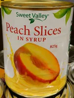 Mängden socker i Sweet Valley Peach Slices in Syrup