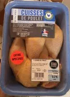 Mängden socker i Cuisses de poulet