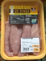 Mängden socker i Escalopes de dinde
