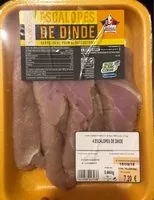 Mängden socker i Escalopes de dinde