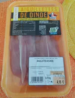 Mängden socker i Aiguillettes de dinde Monoprix