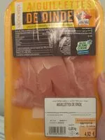 Mängden socker i Aiguillettes de dinde