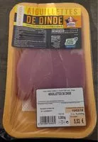 Mängden socker i Aiguillettes de dinde