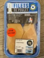 Mängden socker i Filet de poulet