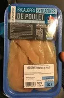 Mängden socker i Escalopes extrafines de poulet