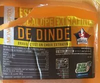 Mängden socker i Escalope extrafine de dinde