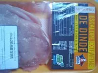 Mängden socker i Escalope extrafine de dinde
