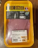 Mängden socker i Escalope de extrafine de dinde