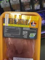 Mängden socker i Escalope extra fine de dinde