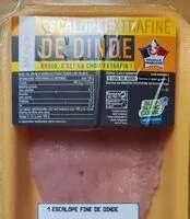 Mängden socker i Escalope extrafine de dinde