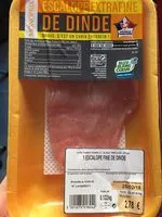 Mängden socker i Escalope extrafine de dinde