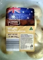 Mängden socker i Fresh whole Mushrooms