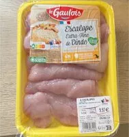 Mängden socker i Escalope extra fine de dinde