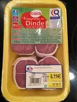 Mängden socker i 4 Paupiettes de Dinde