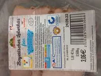 Mängden socker i Bayrischer Leberkäse fein