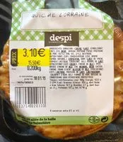 Mängden socker i Quiche Lorraine