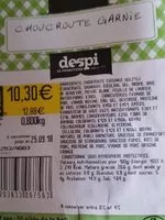 Mängden socker i Choucroute garnie