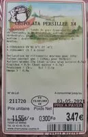 Mängden socker i Chipolata persillée