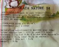 Mängden socker i Chipolatas nature x4