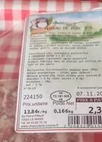 Mängden socker i Museau de porc