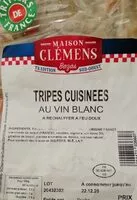 Mängden socker i Tripes cuisinées au vin blanc