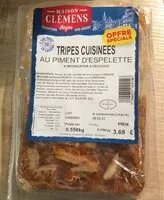 Mängden socker i Tripes cuisinées