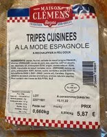 Mängden socker i Tripes cuisinées à l’espagnole
