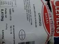 Mängden socker i Chorizo