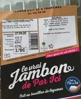 Mängden socker i Jambon cuit