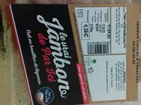 Mängden socker i Jambon cuit 4 tranches au sel de Re