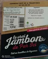 Mängden socker i jambon cuit