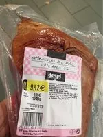 Mängden socker i Jambonneau de porc fumé avec os