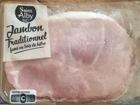 Mängden socker i Jambon traditionnel fume au bois de hêtre