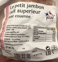 Mängden socker i Jambon cuit superieur