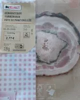 Mängden socker i Côte de porc grillée