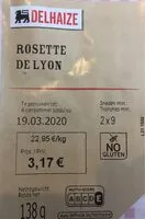 Mängden socker i Rosette de Lyon