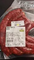 Mängden socker i Merguez boeuf mouton