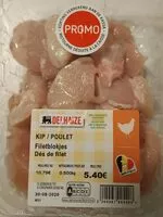 Mängden socker i Poulet - Filetblokjes/Dés de filet