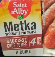 Mängden socker i Saucisse crue fumee a cuire