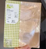 Mängden socker i Filet de poulet bio