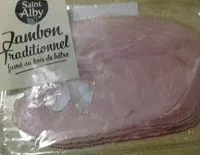 Mängden socker i Jambon traditionnel fumé au bois de hêtre