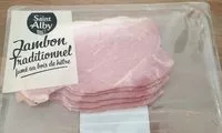 Mängden socker i Jambon traditionnel fumé au feu de bois