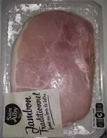 Mängden socker i Jambon traditionnel fumé bois de hêtre