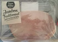Mängden socker i Jambon traditionnel fumé au bois de hêtre