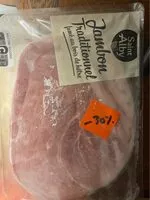 Mängden socker i Jambon traditionnel fumé au bois de hetre